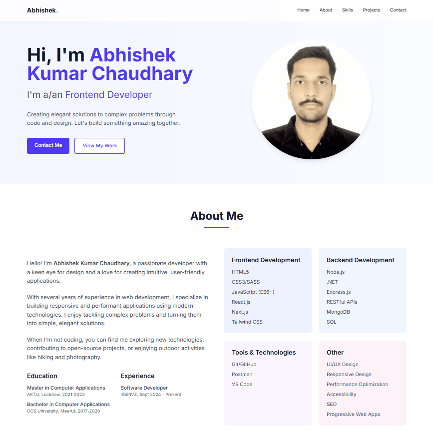 Personal Portfolio Website